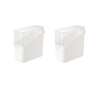 MVOSJFIE Récipient de Stockage de Tranches de Fromage, Porte-Tranches de Fromage, Boîte de Rangement de Sachets de Thé, Boîte de Conservation Hermétique des Aliments, Conteneur Facile à Utiliser Blanc