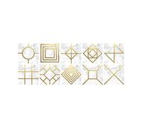 MVOSJFIE Stickers Muraux, Autocollants Miroir pour Salle de Bain et Cuisine, Autocollants Carrelage Autocollants Imperméables Décoration Auto-adhésive E S