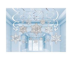 MVP DEC SWIRL SNOWFLAKE HANGIG
