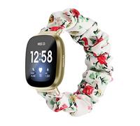 MVRYCE Compatible avec les bandes Versa 2, Slim Chouchou Tissu Bracelets de rechange Femme Fille Bracelet élastique Accessoire de dragonne pour Versa/Versa 2/Veras Lite (Y01)