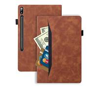 MVRYCE Galaxy Tab S8 Ultra 14,6 Pouces, 5G Coque Antisismique PU Cuir Smart Stand avec Emplacements pour Cartes de Crédit Housse de Protection Flip Case Compatible avec Samsung Galaxy Tab (M2)