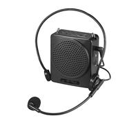 MVUYO Amplificateur de voix multimédia numérique portable rechargeable avec microphone filaire (D)