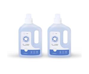 MVVZYWLY Solution Nettoyante Multi-Surfaces 1l - Solution Nettoyante Parfumée Bluebell - Compatible avec Ecovacs Winbot - Nettoyeur De Vitres(Blue 2pc)