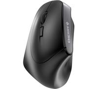 Mw 4500, Souris Verticale Ergonomique Pour Droitiers, Sans Fil (Radio 2,4 Ghz), Résolution Réglable Sur 3 Niveaux Jusqu'À 1200 Dpi, Piles, Noir