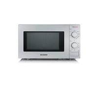 SEVERIN Four à micro-ondes Gril 20 L, Four micro-onde avec 9 niveaux de puissance, jusqu'à 1000 W, Micro-onde avec grille, Minuteur 35 min, Plateau tournant amovible (Ø 25,4 cm), Argent, MW 7900