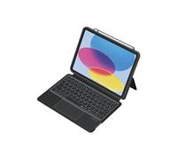 Mean Well Étui clavier Quick Note Bluetooth QWERTY espagnol iPad 11" A16/10e gen Noir