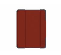 Mean Well Folio Academy pour iPad 10.2 (7e–9e gen 2019–2021) Certifié MIL‑STD‑810H IK06 Rouge