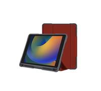 Mean Well Folio Academy pour iPad 10.2 (7e–9e gen 2019–2021) Certifié MIL‑STD‑810H IK06 Rouge