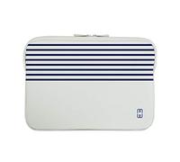 MW Housse PC 13 Marinière Blanche