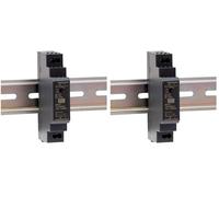 MW MEAN WELL HDR-15-5 Adaptateur Secteur-1 sortie-15 W-Montage sur Rail 5 V 2.4 A-pour Application Industrielle (Lot de 2)