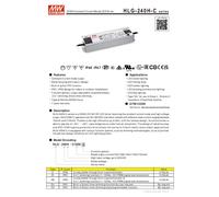 MW Mean Well HLG-240H-C700A Driver de LED à courant constant 249.9 W 350 - 700 mA 178 - 357 V/DC montage sur des surfaces
