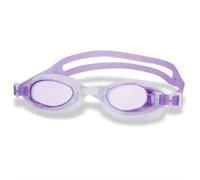 MW PARIS Lunettes de natation avec écouteurs | Lunettes de natation de compétition à grande monture | Étui de protection Pro transparent gratuit | Large vision | Lunettes de sport (violet)
