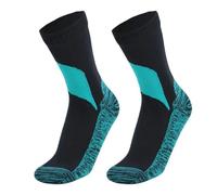 MWAHJU 1 Pair Waterproof Socks Elastic Breathable Mid-Tube Foot Protection Windproof Winter Hiking Wading Riding Skiing Pour RandonnéE(Black Blue,Euro40-42)