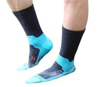 MWAHJU 1 Pair Waterproof Socks Elastic Breathable Mid-Tube Foot Protection Windproof Winter Hiking Wading Riding Skiing Pour RandonnéE(Lake Blue,Euro40-42)