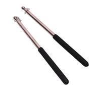 MWAHJU 10pcs Belly Dance Wings Stick Isis Stainless Steel Telescopic Rods Accessory pour Danse(Black)