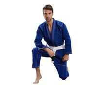 MWAHJU Costumes de Judo, Costume Jujitsu BJJ Gi, Taille Adulte, Uniforme Kimono d'arts Martiaux, grappin for Le pour Adultes(Blue,170CM)
