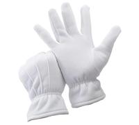 MWAHJU Gants blancs d'hiver chauds for hommes, 2 paires, uniforme de smoking, garde d'honneur, Costume Cosplay, gants majordome travail d'inspection Pour D'Hiver