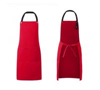 MWAHJU Kitchen Apron Polyester Plain Mandiles for Man Women Restaurant Bar Waiters Chefs Cleaning Bibs Nail Salon Aprons Pour Cuisine(Color 4)