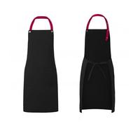 MWAHJU Kitchen Apron Polyester Plain Mandiles for Man Women Restaurant Bar Waiters Chefs Cleaning Bibs Nail Salon Aprons Pour Cuisine(Color 1)