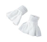 MWAHJU Lot de 2 paires manchettes for femmes, simples et détachables, for chemise, pull, sweat-shirt, élégant, perles dentelle, accessoires for poignets Pour Homme(Color 3)