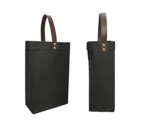 MWAHJU Lot de 2 Sacs d'emballage en Papier Kraft for vin Rouge, Sac à Main isolé for Tasse, boîte Lavage pour FêTe(Black)