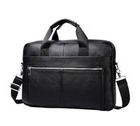 MWAHJU Portefeuille De Passeport Familial Porte-Documents en Cuir Dur for Hommes, Sacs à Main, Mallette for Ordinateur Portable, Sac de Rangement for Identification de 15.6 Pouces pour Voyager(Black)