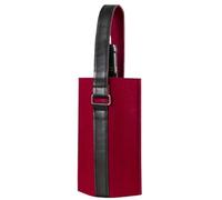 MWAHJU Sac à vin for 2 Bouteilles avec séparateur, Porte-Bouteille de réutilisable, Sacs, Sac fourre-Tout en Feutre poignée pour FêTe(Red-Single)