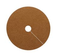 MWAHJU Tapis Ronds Multicolores de barrière Contre Les Mauvaises Herbes, 5 pièces, épaisseur 2mm, Tissu dégradable, Anneau paillis d'arbre pour Aménagement Paysager(Russet,25CMX25CMX3CM)