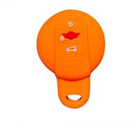 MWBLN Housse de n Silicone, pour Accessoires Mini Cooper Housse de Protection de n Silicone, pour BMW Mini Cooper S JCW One + F54 F55 F56 F57 F60 Ensemble de Porte-clés Orange