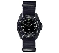 MWC 24 Jewels 300m 316L PVD Montre automatique en acier noir saphir céramique militaire NATO pour homme