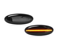MWCMAMBG Clignotants Dynamiques Pour Mazda 323 B2500 Protege Hommage MPV Lentille Claire Dynamique LED Feu Position Latéral Assemblage Clignotant Séquentiel Clignotant(Blinker Smoked Lens)