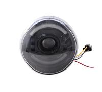 MWCMAMBG Plaque Phare Phare De Moto Avec Anneau Halo Pour Vespa Pour GTV 125 250 300 Feux Route/croisement(Half halo ring)