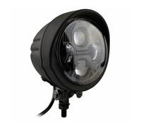MWCMAMBG Plaque Phare Phare LED Vintage Personnalisé 4,5 Pouces Pour Moto Pour Softail Pour Chopper Pour Bobber(Le noir)
