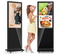 MWE 43 Pouces Écran Tactile Ecran Publicitaire, Moniteur Interactif LCD, Lecteur Multimédia Automatique, Convient aux Centres Commerciaux, Restaurants, Entreprises, Hôtels, Présentoirs de Produits
