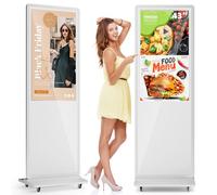 MWE 43 Pouces Écran Tactile Ecran Publicitaire, Moniteur Interactif LCD, Lecteur Multimédia Automatique, Convient aux Centres Commerciaux, Entreprises, Restaurants, Hôtels, Présentoirs de Produits