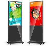 MWE 49 Pouces Ecran Publicitaire, Moniteur Interactif LCD, Lecteur Multimédia Automatique, Convient aux Centres Commerciaux, Restaurants, Entreprises, Hôtels, Présentoirs de Produits