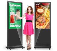 MWE 49 Pouces Écran Tactile Ecran Publicitaire, Moniteur Interactif LCD, Lecteur Multimédia Automatique, Convient aux Centres Commerciaux, Restaurants, Entreprises, Hôtels, Présentoirs de Produits