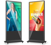 MWE 65 Pouces 4K Ecran Publicitaire, Moniteur Interactif LCD, Lecteur Multimédia Automatique, Convient aux Centres Commerciaux, Restaurants, Entreprises, Hôtels, Présentoirs de Produits