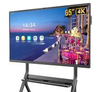 MWE 65 Pouces 4K UHD Interactif Électronique White Board, 8+64 GB, Microphone Intégrée, Caméra Ultra Haute Définition, Convient pour Le Bureau, L'éducation, La Maison