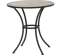 MWH 380817 Prato Table de Jardin Structure Acier Noir 70 x 70 x 69,5 cm