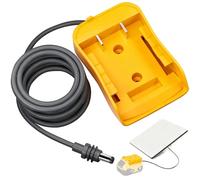 Mwin Adaptateur de Batterie pour Starlink Mini - Accessoire Starlink - Compatible avec Les Batteries pour De.Walt - Câble de 1 m - Adaptateur de Chargeur vers fiche d'alimentation CC