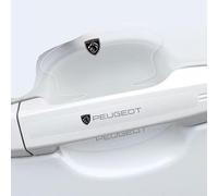 MWJTWO Protège-Poignée de Porte Voiture pour Peugeot Rifter 4x4 Concept 2018-2023,Kit Protège-Poignées Auto Prévention Rayures et Chocs pour Véhicules Résistant Facile à Installer,White