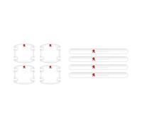 MWJTWO Protège-Poignée de Porte Voiture pour Peugeot Rifter 4x4 Concept 2018-2023,Kit Protège-Poignées Auto Prévention Rayures et Chocs pour Véhicules Résistant Facile à Installer,White