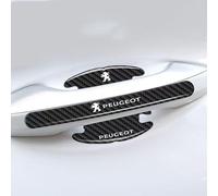 MWJTWO Protège-Poignée de Porte Voiture pour Peugeot Rifter 4x4 Concept 2018-2023,Kit Protège-Poignées Auto Prévention Rayures et Chocs pour Véhicules Résistant Facile à Installer,Carbon fiber