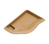 Mwkbbn Bol de piscine paysager, texture galets, 24,2 x 16,5 x 2,8 cm, plateau de bain texturé, plateau de bain texturé, compartiment d'angle, pour tortue, aquarium, dragon, escalade, maison, serpent