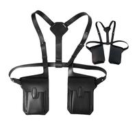 Mwkbbn Sac de poitrine de sport pour homme avec sangle sous les bras, design antivol, matériau résistant à la transpiration, 13 x 20 cm, pour écouteurs, clés, lunettes de soleil, voyage, festival de