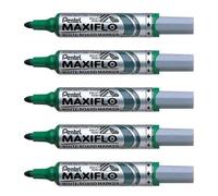Pentel Maxiflo Green Label Marqueur pour Tableau Blanc à Pointe conique large Vert