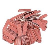 Mwoot 100 Pcs Lime à ongles, professionnelles Nail Files, Double Face 180/240 Grit Emery Board (couleur ambre)