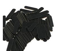 Mwoot 100 Pcs Lime à ongles, professionnelles Nail Files, Double Face 180/240 Grit Emery Board (Noir)