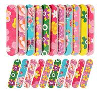 Mwoot 100 Pcs Lime à ongles, professionnelles Nail Files, Double Face 180/240 Grit Emery Board pour Manucure